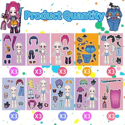 30 stuks Cartoon DIY Stickers Grootverpakking Anime Doodle Decals voor Bagage Waterflessen Laptop Skateboard blue