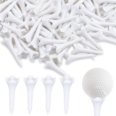 Dailygoods- Golf Tees 39 mm - 30 Stuks - Kunststof - Antislip - Schokbestendig - Voor Beginners/Professionals - Ideaal voor Simulator - Golf Spikes
