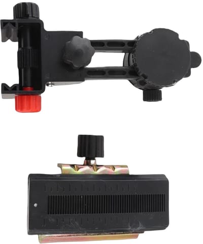 Dailygoods- Nivelleringsstandaard Verlengstuk - Fijnafstelling Beugel - Adapterplaat - Telescopische Paalkop - Stevig ABS/IJZER - Brede Toepassing - Nivelleeradapter