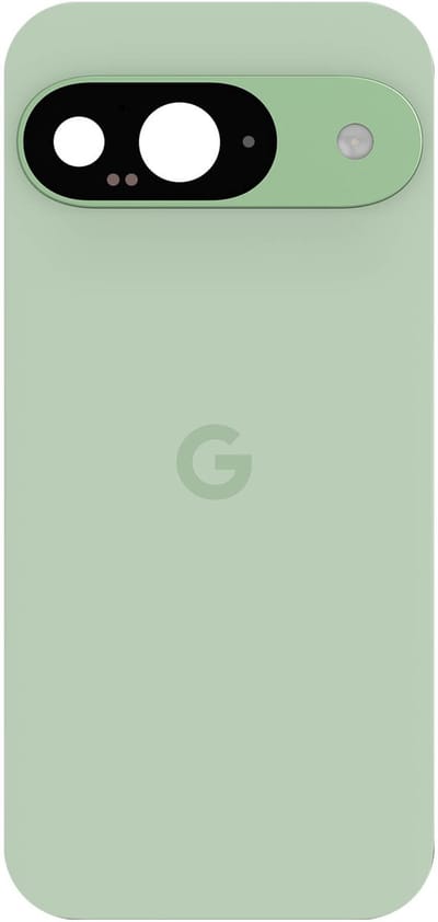 Google, Achterruit voor Google Pixel 9 Original Service Pack, Bleekgroen