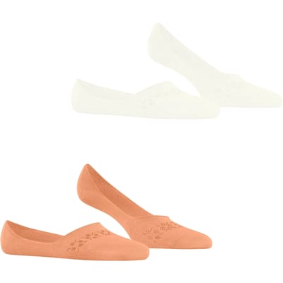 Burlington Everyday 2-Pack onzichtbar eenkleurig katoen multipack footies dames wit - maat 35-36
