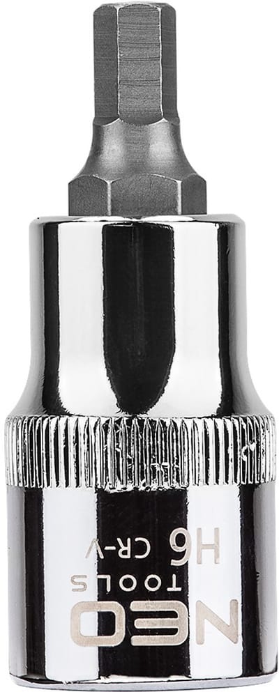 NEO - Zeskant Bitdop - H6 - 55 mm - Chroom-Vanadiumstaal