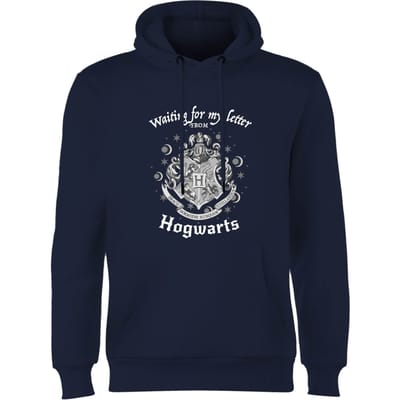 Harry Potter Waiting For My Letter From Hogwarts Hoodie - Navy - S