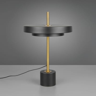 Trio Lighting LED tafellamp Keaton, zwart/goudkleurig, hoogte 45 cm, CCT
