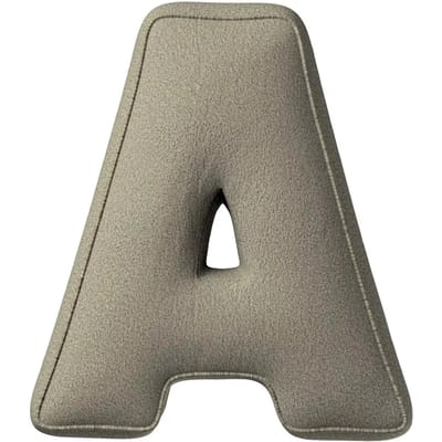 Kussen letter a Yellow Tipi Boucle