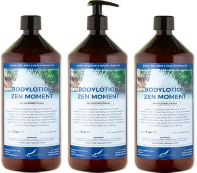 Bodylotion Zen Moment 1 Liter - met gratis pomp - set van 3 stuks