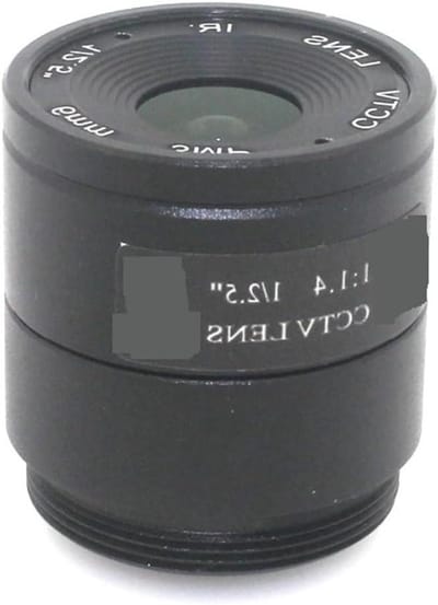 Microscooplens - Camera Lens - Beveiligingscamera Montagem - HD CCTV - 6mm - Zwart