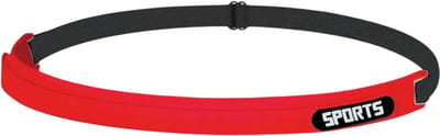Sport Haarband Zweetband Siliconen – Hoog Elastisch, Zweetafvoerend, Ideaal voor Fitness en Hardlopen, Universele Pasvorm - Rood
