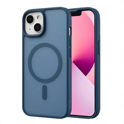 imoshion Hoesje - Geschikt voor iPhone 14 / 13 - Color Guard Backcover geschikt voor MagSafe - Donkerblauw
