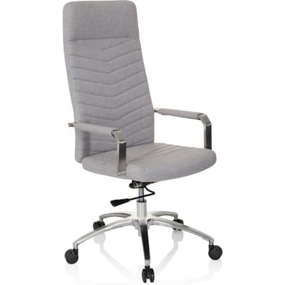 hjh OFFICE Saranto Plus - Thuisgebruik bureaustoel - Lichtgrijs - Stof