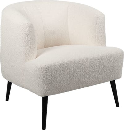 Bronx71® Stoel babykamer bouclé Nora wit