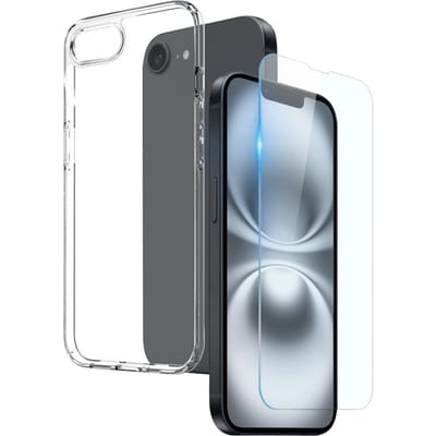 Northjo Apple iPhone 16e/17e Hoesje en Screenprotector Transparant