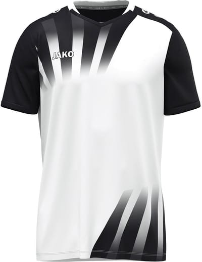 Jako Vintage Shirt Korte Mouw Kinderen - Wit / Zwart | Maat: 128