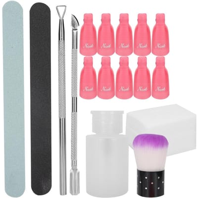 Nagelvijl Professionele Nagellak Stofborstel Manicure Slijpen Nagellak Verwijderaar Tool