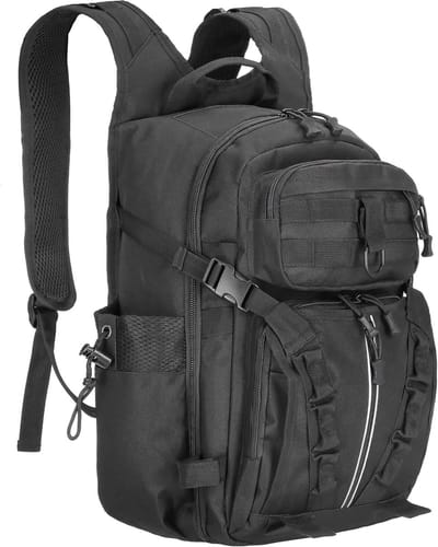 Springos Rugzak | Backpack | Wandelrugzak | Militaire rugzak | Zwart