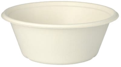 25 Schalen, suikerriet pure 750 ml Ø 17 cm · 6,5 cm wit