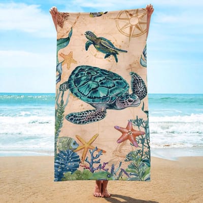Unyqoos® Zeer Grote Microvezel Strandhanddoek voor Sneldrogend Comfort op het Strand of Zwembad