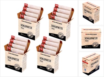 Toolbrothers SPIDER schuurset netschuurmiddelen 4 verpakkingen 160x schuurnetten 125 mm klittenband elk 40x P80 / P120 / P180 / 240 voor hardhout, zachthout, lak, steen, staal, aluminium, fineer