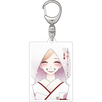Mijn Dress-Up Darling Kitagawa Marin Marlene Officiële HD vierkante Acryl Sleutelhanger Tas hanger anime spullen Tas Hanger Fans Hanger Cadeau 6 cm white