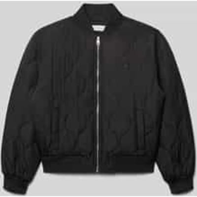Regular fit gewatteerd jack met logopatch, model 'Quilted'