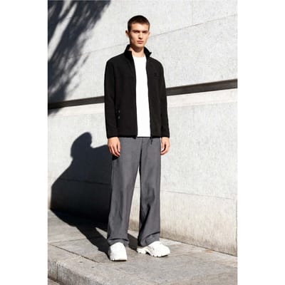 Heren Pluche Zip-up Sweatshirt