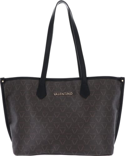 VALENTINO Schoudertas Lady Re Shopping Bag Moro / Nero Donkerbruin