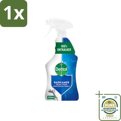 1 x Dettol Badkamerreiniger 500 ml- Badkamer Reinigen - Kalk Verwijderen - Zeepresten Verwijderen - Badkamer Schoonmaken - Badkamer Hygiëne