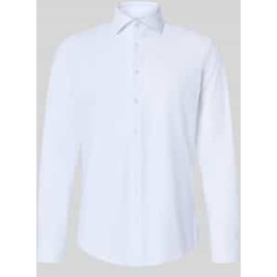 Slim fit zakelijk overhemd met cutaway-kraag