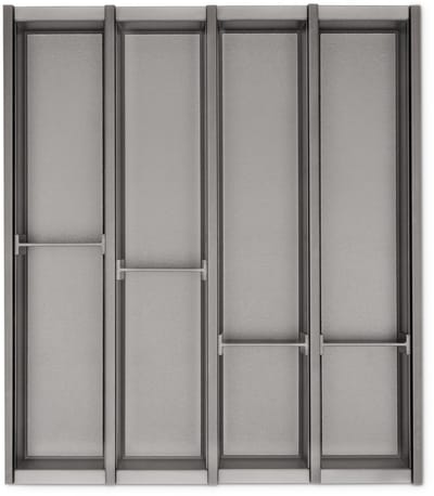 Bestekbak Cuisio grafietgrijs - voor corpusbreedte: 500 mm / breedte (binnen): 420-426 mm / diepte (binnen) 473 mm / hoogte 55 mm