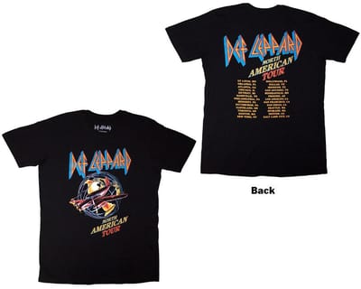 Def Leppard - North American Tour Heren T-shirt - S - Zwart