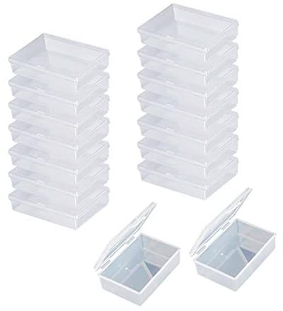 Speelkaartenbox 16 stuks - Transparante kunststof opbergdoos voor speelkaarten en kaarten