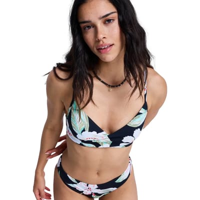 Roxy Essentials Pt Wrap Bralette Bikinitop Zwart XS Vrouw