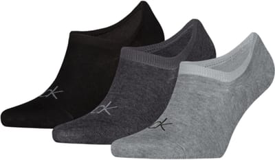 Calvin Klein Footies High Cut Heren 3-Pack Grey Melange