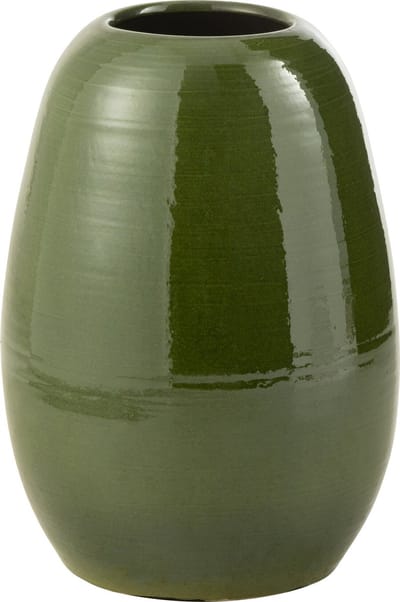 J-Line vaas Lola - porselein - groen - medium - 40 cm hoog