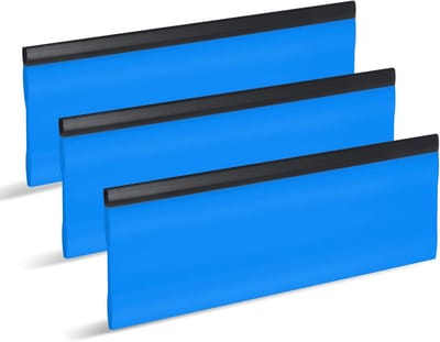 Rubberen Raamwisser - Schoonmaak Gereedschap - Streeploos Reinigen - Flexibele Rubberrand - 15 cm Breed - Blauw