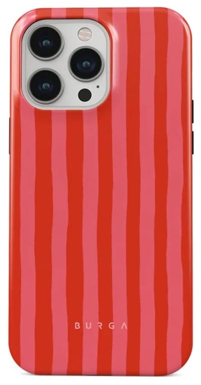 Burga Tough Backcover geschikt voor MagSafe geschikt voor iPhone 15 Pro - Pomegranate