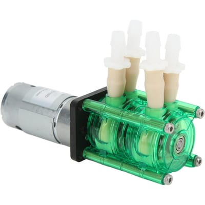 Pompe péristaltique à double tête à haut débit résistant à la corrosion Pompe de dosage de liquide avec tube BPT 700 ml/min CC 24 V 600 mA