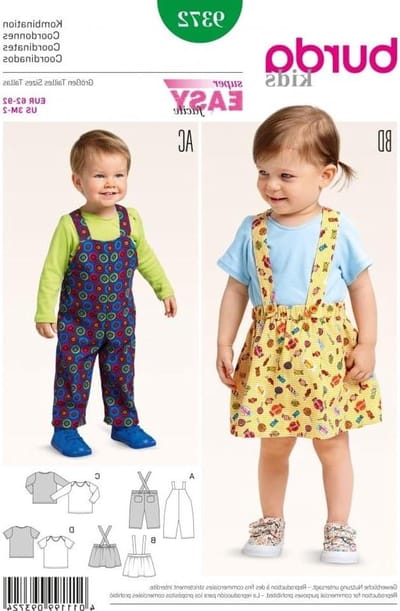 Peuters Naaipatroon - Baby Kleding Patroon - Zelf Kleding Maken - Eenvoudig Patroon - 3 Maanden - 2 Jaar