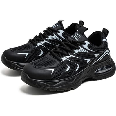 Heren Casual Sportschoenen Licht   Vier Seizoenen Slijtvast Ademend Comfortabel Veerkrachtig Vier Seizoenen Buiten Hardloopschoenen 39 zwart