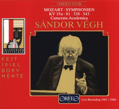 Sándor Végh, Camerata Academica Salzburg - Mozart: Symphonien KV 19a, 81, 338, 543 (CD) (Remastered)