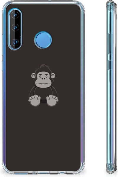 Back Cover voor Huawei P30 Lite Stevig Bumper Hoesje Gorilla