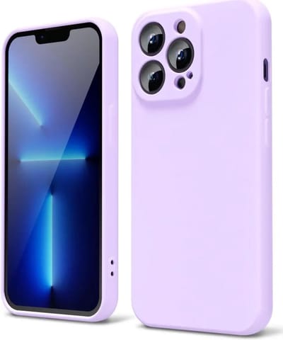 Hoesje met Camera Bescherming Geschikt voor Apple iPhone 13 Pro Max | Back Cover | Dun | Flexibel TPU | Lila