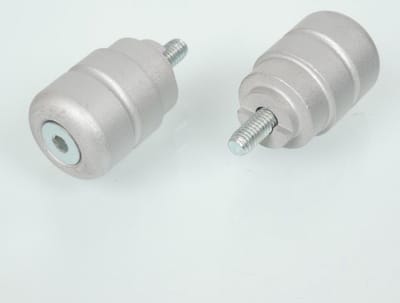 Embout de guidon aluminium gris RMS pour moto scooter Honda montage type origine