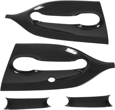 Deurkruk Kom Cover Kit in Koolstofvezel voor Smart Fortwo C453 (2016-2021) - Vervangingsonderdeel, Duurzaam en Stijlvol Design