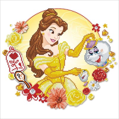 DIAMOND DOTZ Belle's Wereld - Diamond Painting - 40x40 cm