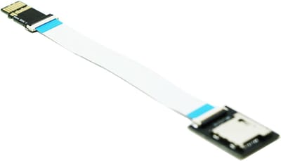 Geheugenkaart Extender - SDXC UHS-II Adapter - Opslag Uitbreiden - Flexibele Kabel - 9CM Lengte - Wit