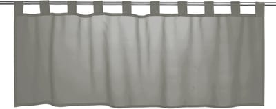 Elbersdrucke Bistro Gordijn Basic 48x140 cm grijs transparant