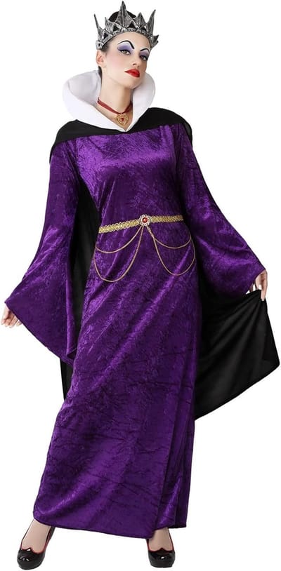 ATOSA - Vrouwen paarse koningin vermomming - XS / S (34 tot 36)