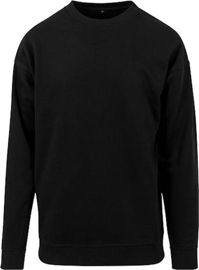 Raglan Crewneck Black maat 5XL