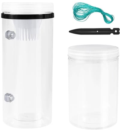 Dailygoods- Minnow Trap Omgekeerd Whisker Ontwerp - Vissenval - Krabbenval - Garnalenval - Zoutwater/Zoetwater - 15cm Vangcapaciteit